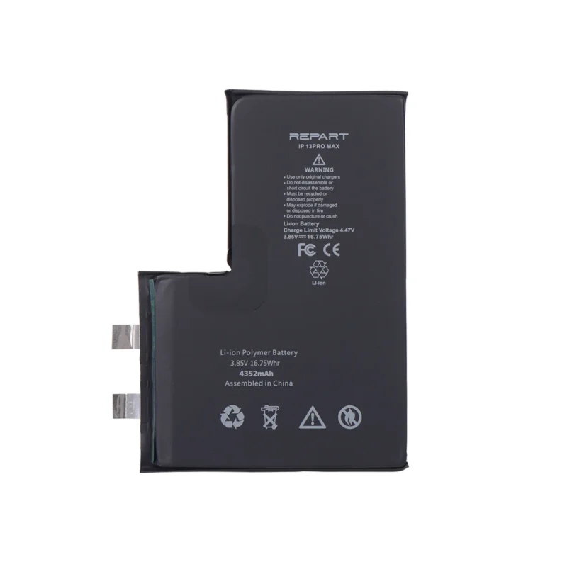 repart-iphone-13-pro-max-battery-cell REPART iPhone 13 pro max battery cell replacement with specification on white background