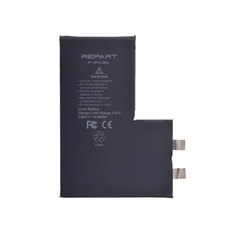 repart-iphone-14-pro-max-battery-cell REPART iPhone 14 pro max battery cell replacement with specification on white background