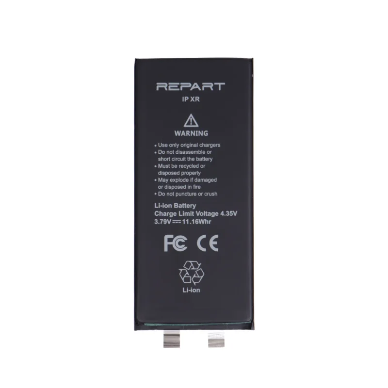 repart-iphone-xr-battery-cell REPART iPhone xr battery cell replacement with specification on white background