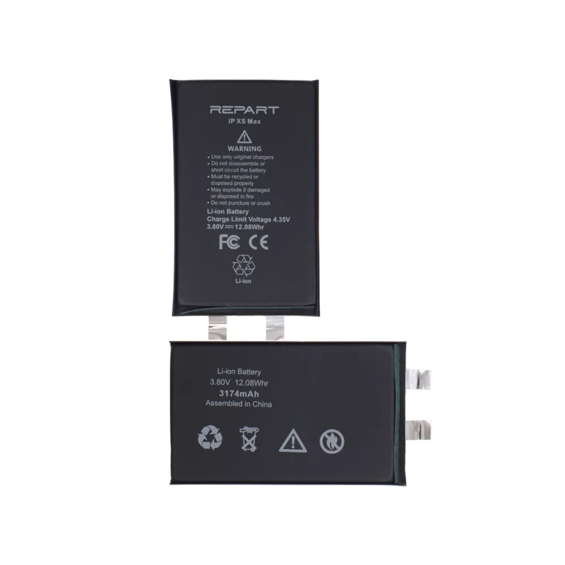repart-iphone-xs-max-battery-cell REPART iPhone xs max battery cell replacement with specification on white background